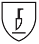 Piktorgram som viser symbol for beskyttelse av kutt og stikkskader