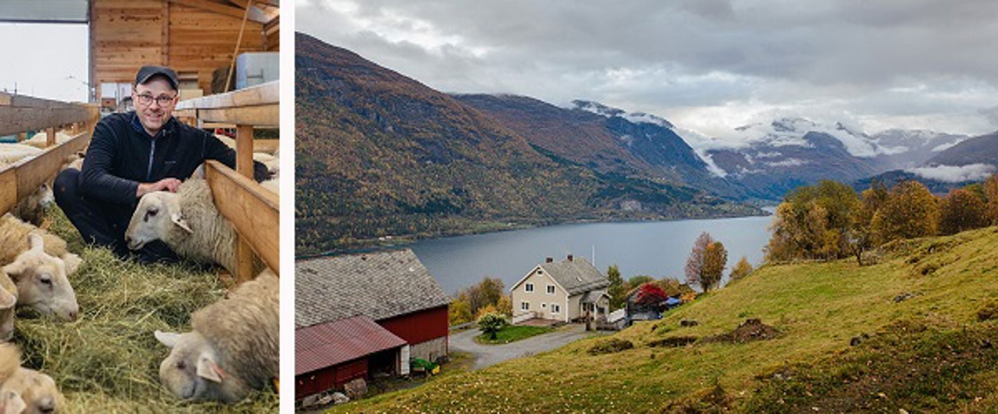 Jogeir Agjeld på gården i Stryn.